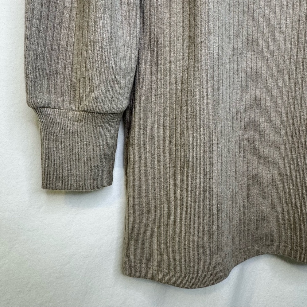 NWT BB Dakotan Tan Ribbed Sweater Dress Women’s Size Medium - Picture 6 of 6